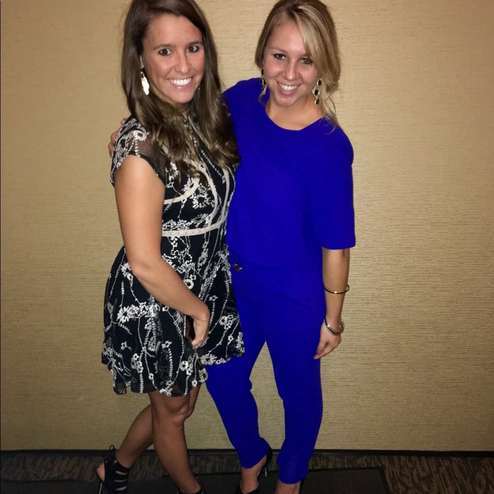 Blue jumpsuit